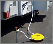 Cordpro CP100 being used on RV Water Hose